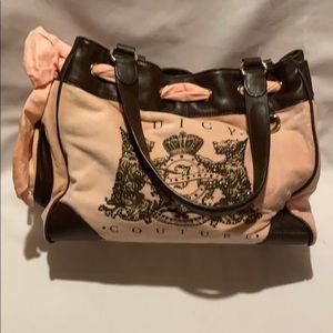 Pink plush purse Juicy Couture